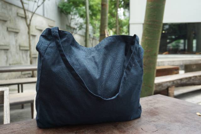 NUDIE BAG / TOTEBAG KANVAS WANITA NAVY