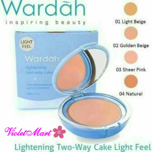 Wardah Lightening Two Way Cake Bedak Padat Cover Best Seller