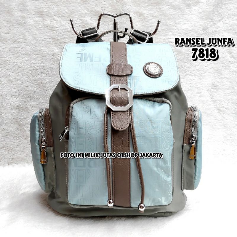 TAS RANSEL JUNFA SERUT BESAR BAHAN PARASUT KODE 7818-358 TAS LAPTOP WANITA