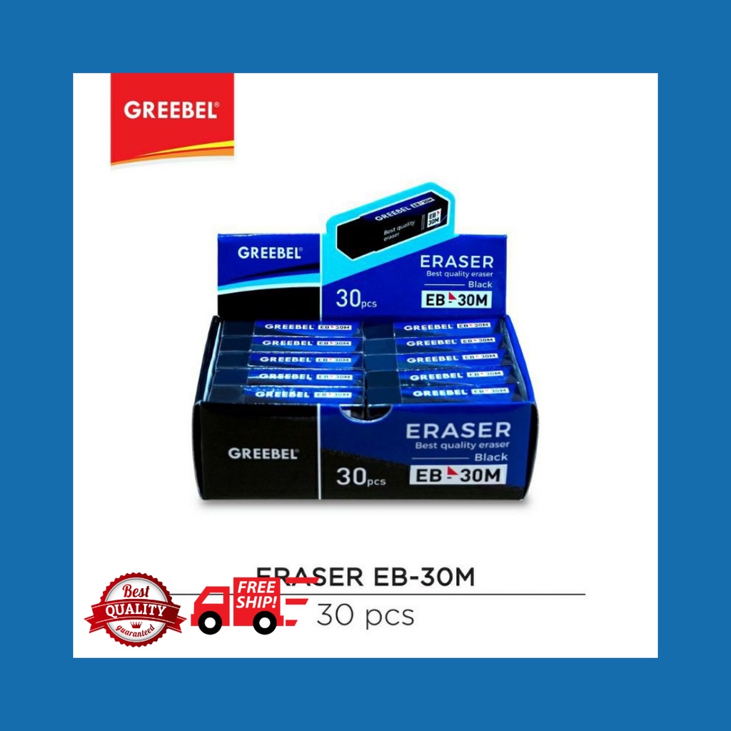 

ERASER GREEBEL HITAM EB-30M (ISI 30)