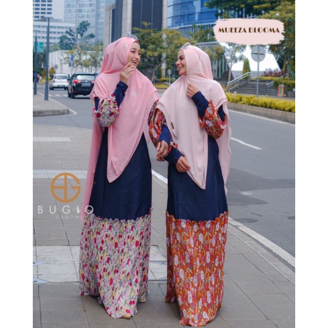 MUEEZA DENIM DAILY DRESS SYARI BY BUGIO CLOTHING