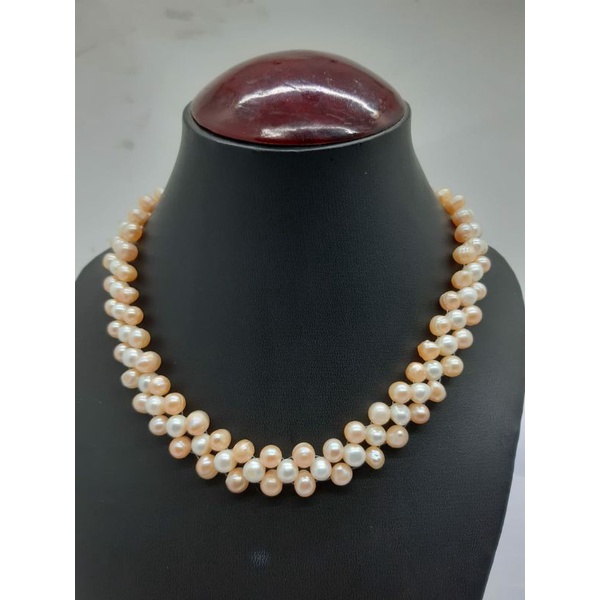 KALUNG CASSANDRA MUTIARA AIR TAWAR LOMBOK / KALUNG MASKER/ KONEKTOR MASKER