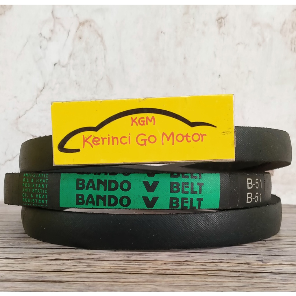 BANDO VAN BELT B-51 V BELT TALI KIPAS B51 FAN BELT VANBELT POLOS B-51