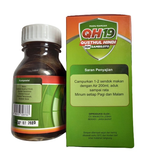 Madu Alami Qustul Hindi QH19 6 in 1 Mix Herbal 350gr