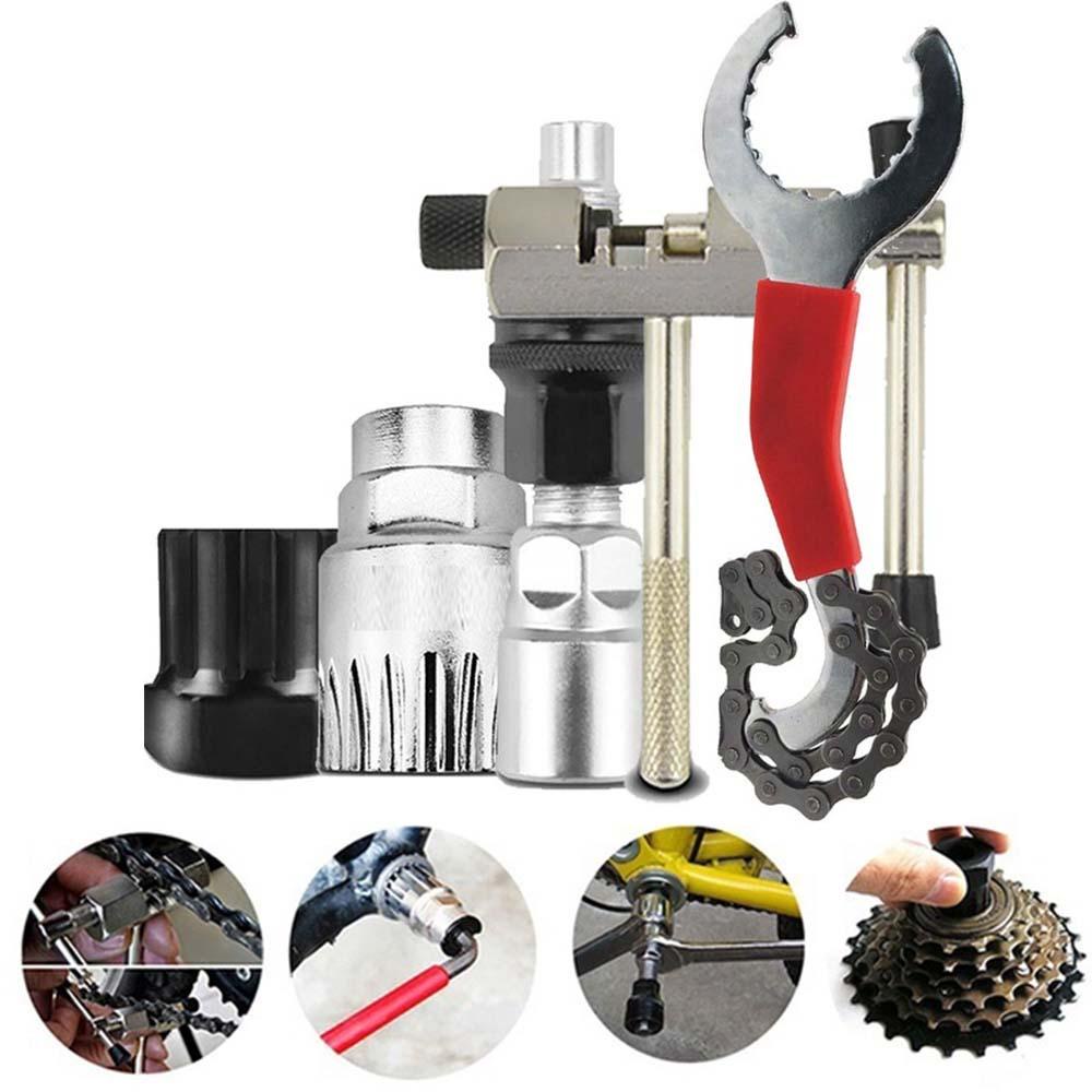 Lanfy Repair Tool Kits Kaset Sprocket Outdoor Cog Bracket Potong Kunci Rantai Axis Extractor Alat Flywheel Remover Penarik Engkol