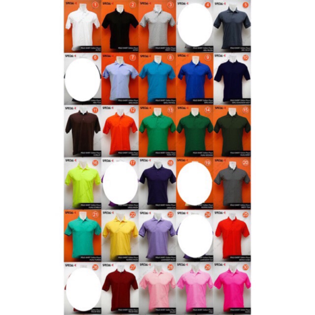  Kaos  Polo  Shirt Seragam POLOS  unisex bahan  Lacoste  Poly 