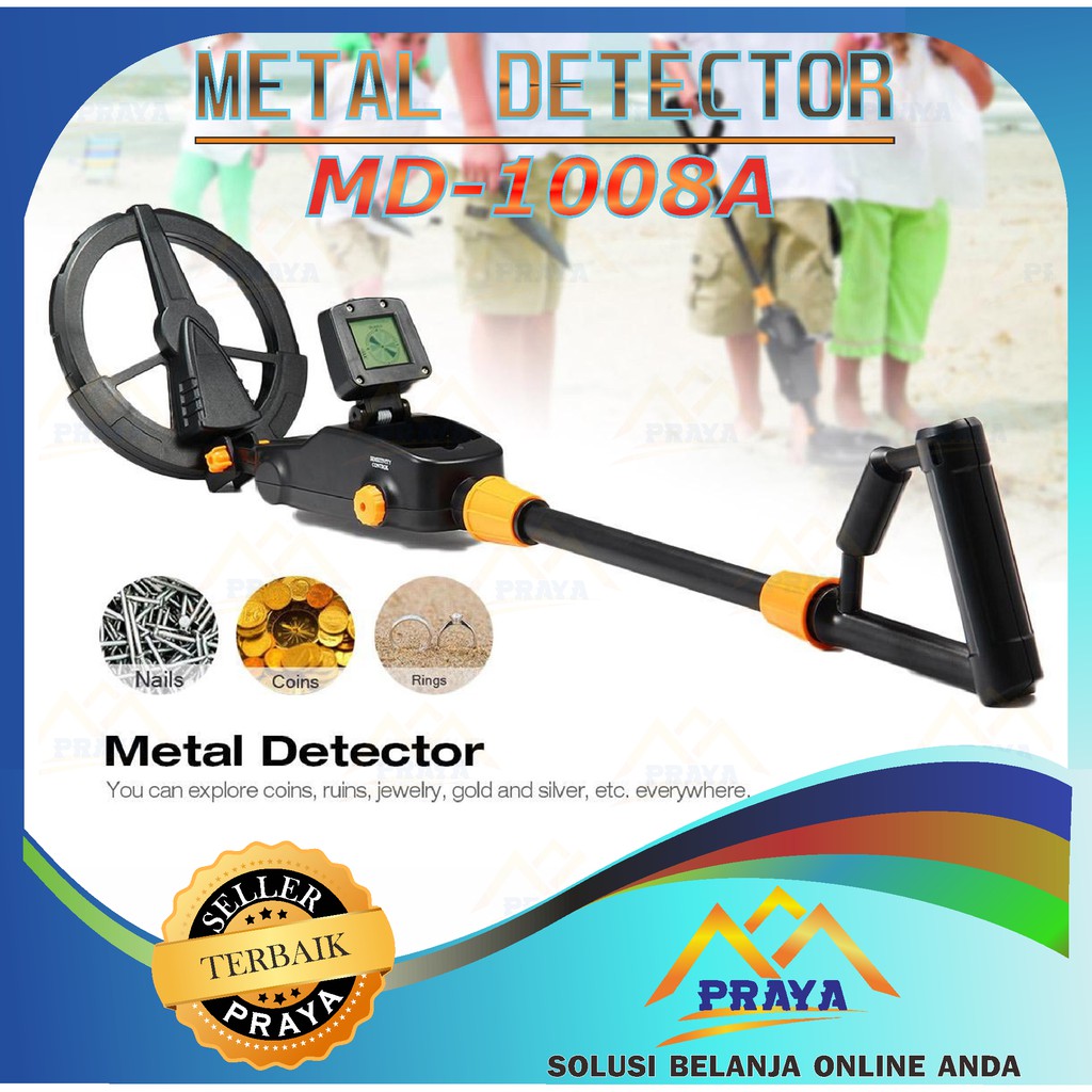 MD1008A LCD Metal Detector SCAN Alat Pendeteksi Logam Emas KoIN MD-1008A PERAK BESI DETEKTOR DETEKSI