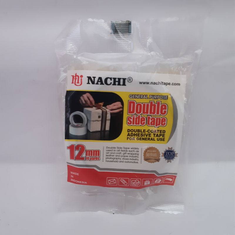

Double Tape Nachi 12mm / 1/2 inci Perekat 2 Sisi
