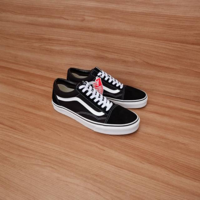 Vans Oldskool Classic Black/White Original Resmi