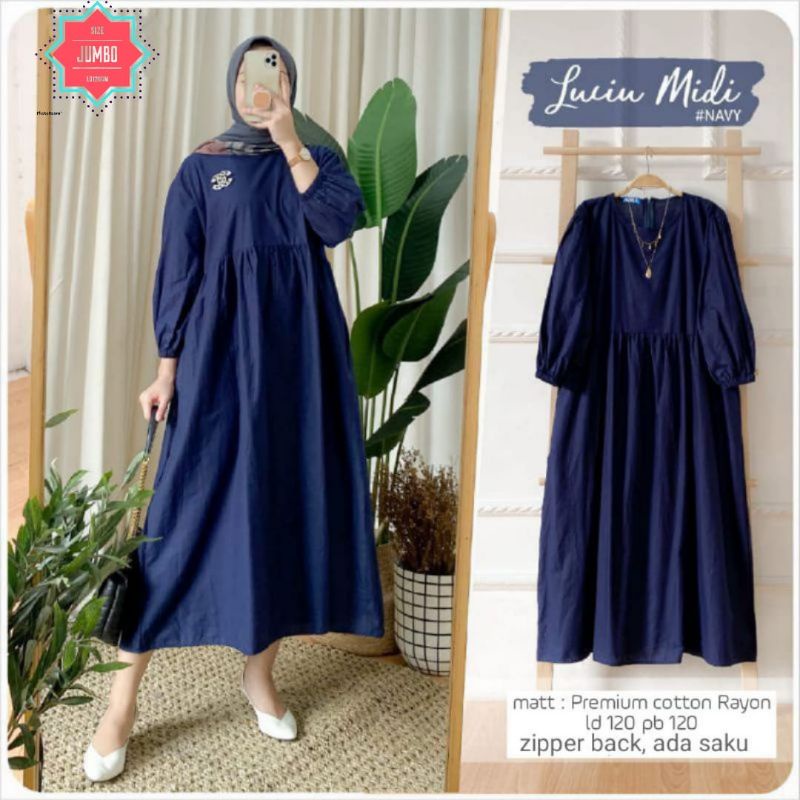 PROMO LUCIU MIDI DRESS JUMBO LD 120