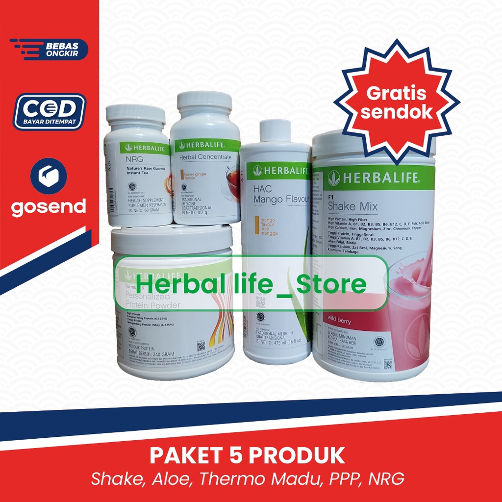 Jual Herbalife Shake Original 1 Paket-shake Herbalife-aloe Herbalife ...