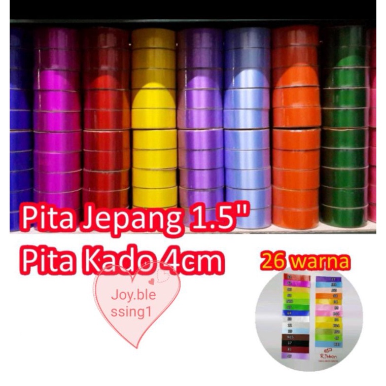 

PITA JEPANG POLOS 1 1/2" 4 CM/PITA KADO JEPANG