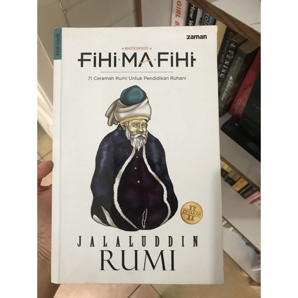 PRELOVED BUKU FIHI MA FIHI JALALUDIN RUMI