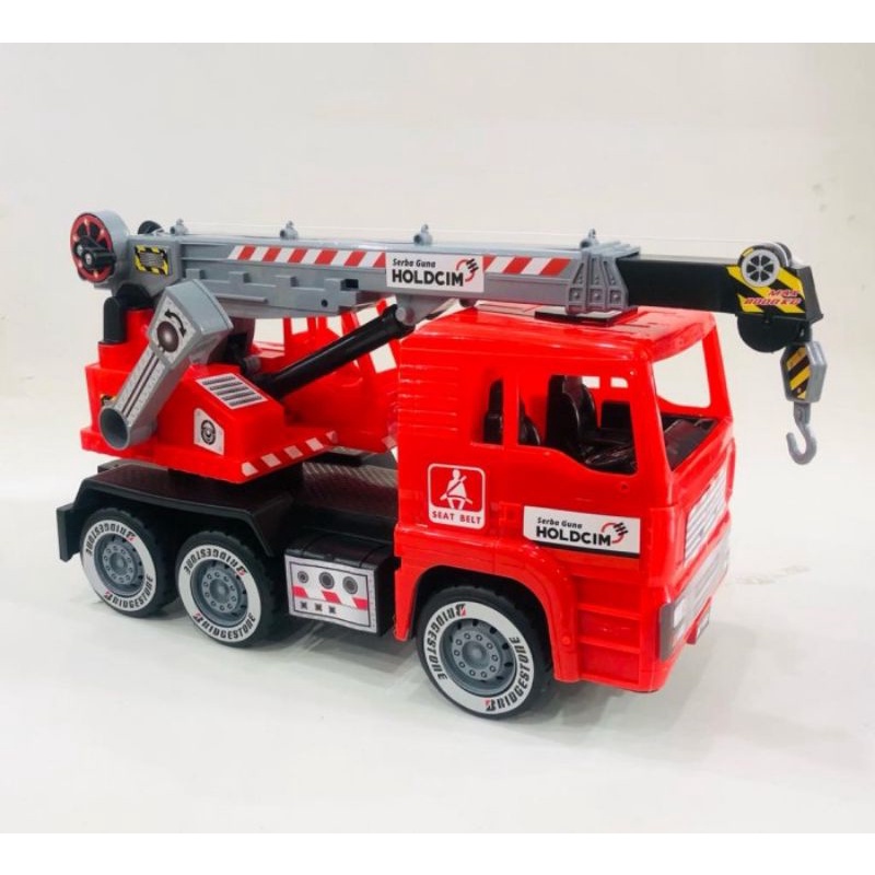 Mainan Truk Crane Uk Besar Edukatif - Mobil Mobilan Truk Crain Jumbo Anak Laki Cowok Edukasi