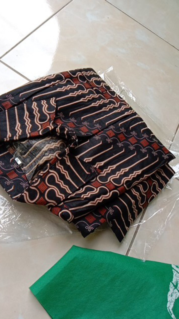 Bswart Batik Hrb026 Kenongo Hem Pendek Padi Pekalongan M L Xl Batik Pria Murah Modern Grosir