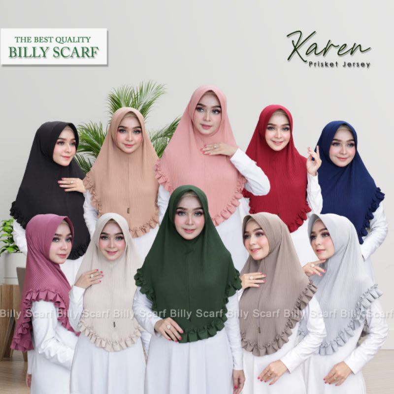 JILBAB/HIJAB INSTAN KAREN PLISKET BY BILLY SCRAF