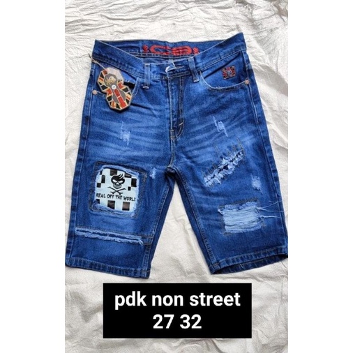 Jeans pendek pria sobek distro/ Celana jeans pendek fashion distro pria/ Pendek jeans seobek distro