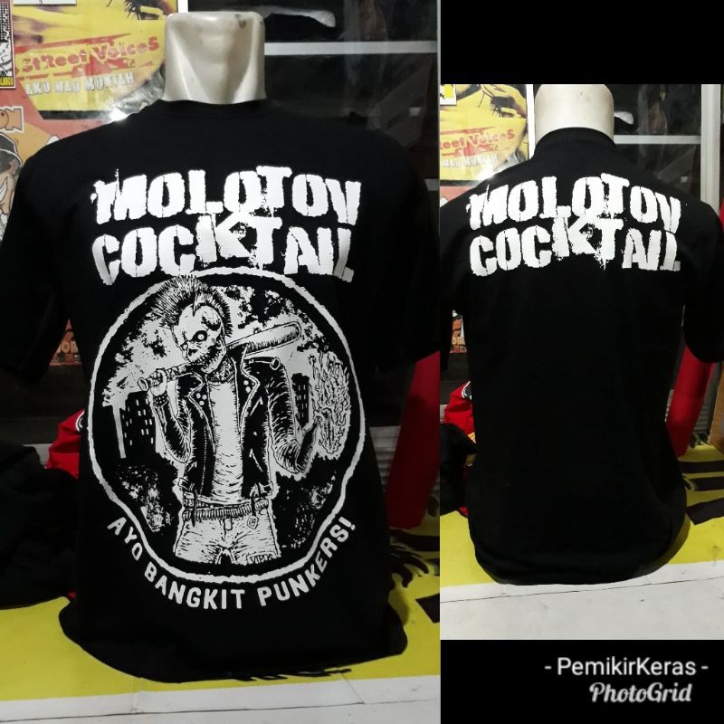 kaos punk MOLOTOV COCKTAIL - ayo bangkit punkers