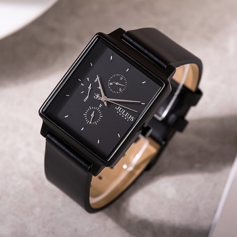 🇰🇷 BAGSOMNIA JULIUS JAH-129 WATCH JAM TANGAN ORIGINAL KOREA DESIGN PRIA