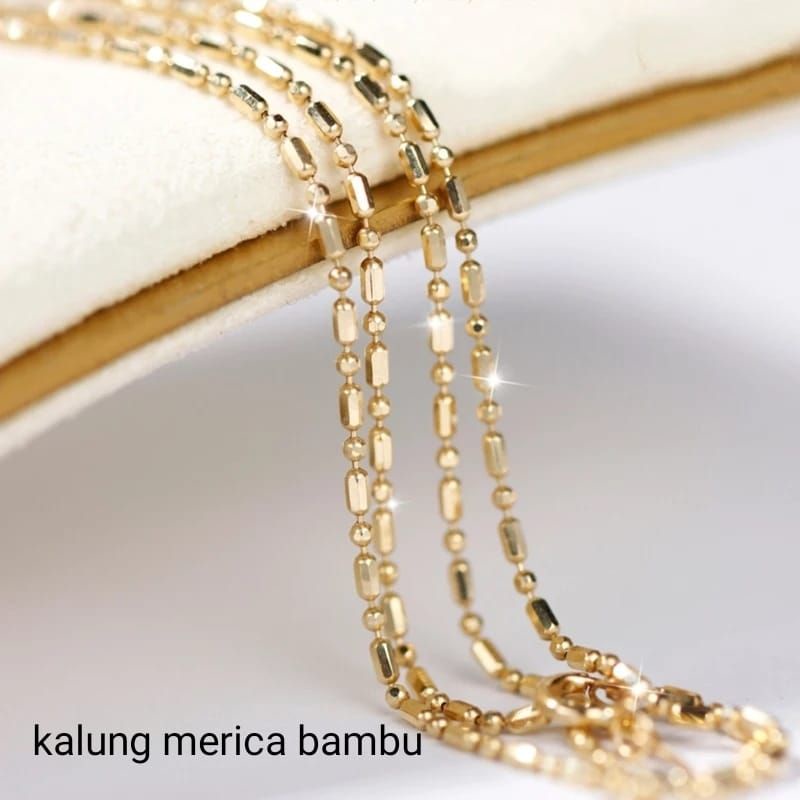 Kalung Salib Permata Dan Polos Xuping Lapis Emas