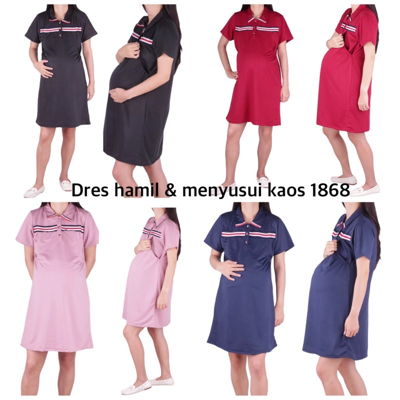 Baju hamil dress hamil menyusui 1868