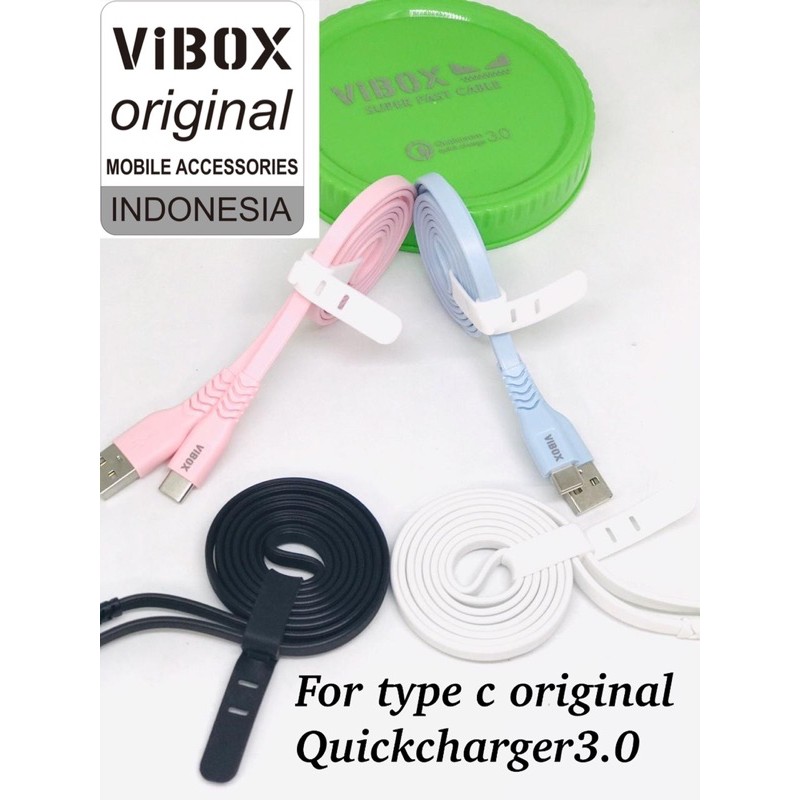 PROMO 1~PCS NONPACKING KABEL DATA FAST CHARGING ORIGINAL VIBOX QUICKCHARGER 3.0 BY B TYPE FACTORY