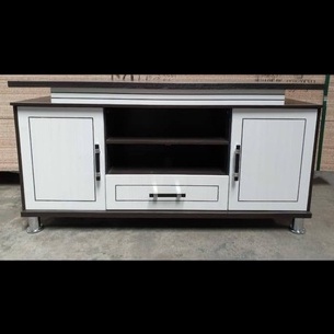 RAK TV MODERN MINIMALIS HITAM PUTIH MH