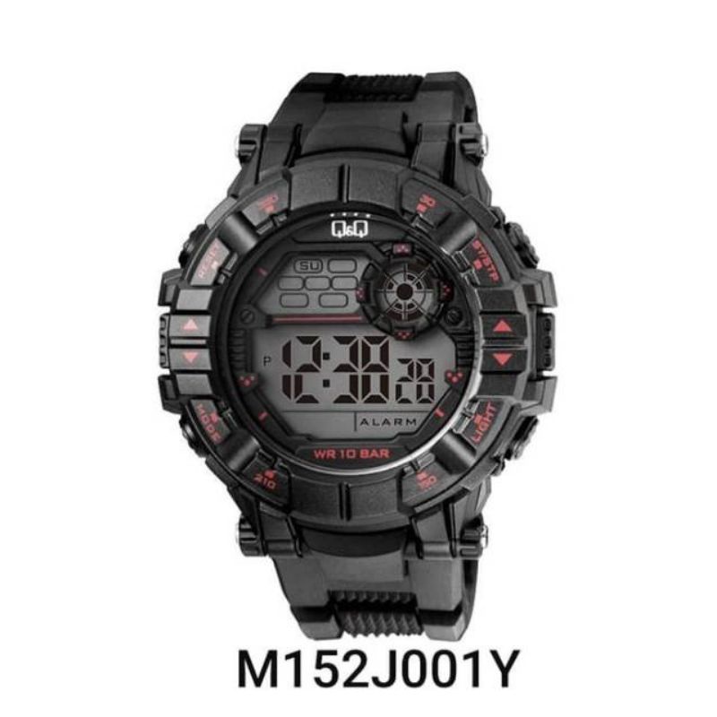 Jam Tangan Digital Pria Q&amp;Q QnQ QQ Asli Original M152 M152J