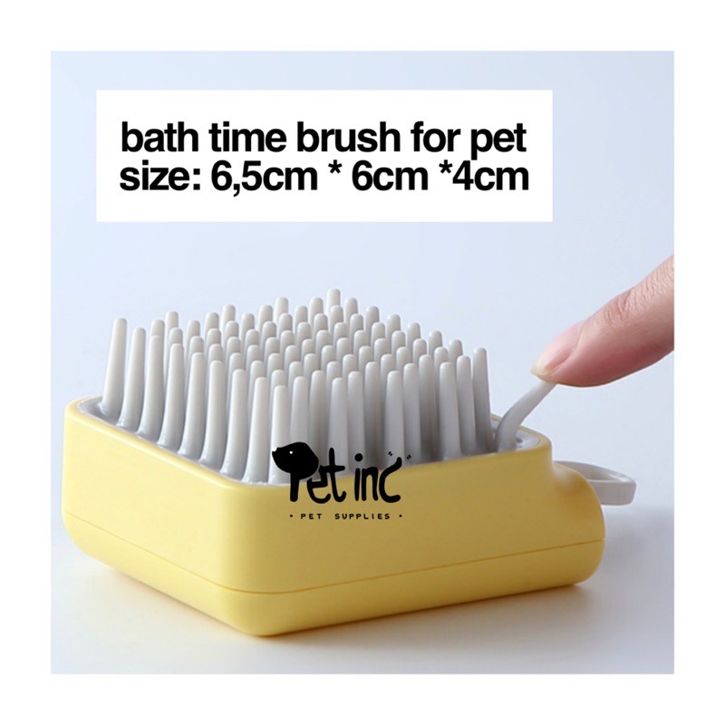 bath time brush for pet