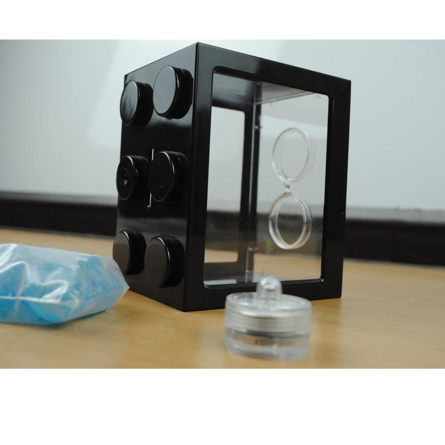 4.4 Brand  LARIS Aquarium Mini Bentuk Lego Terlengkap Lampu LED, Akuarium Ikan Kecil Cupang Murah Be