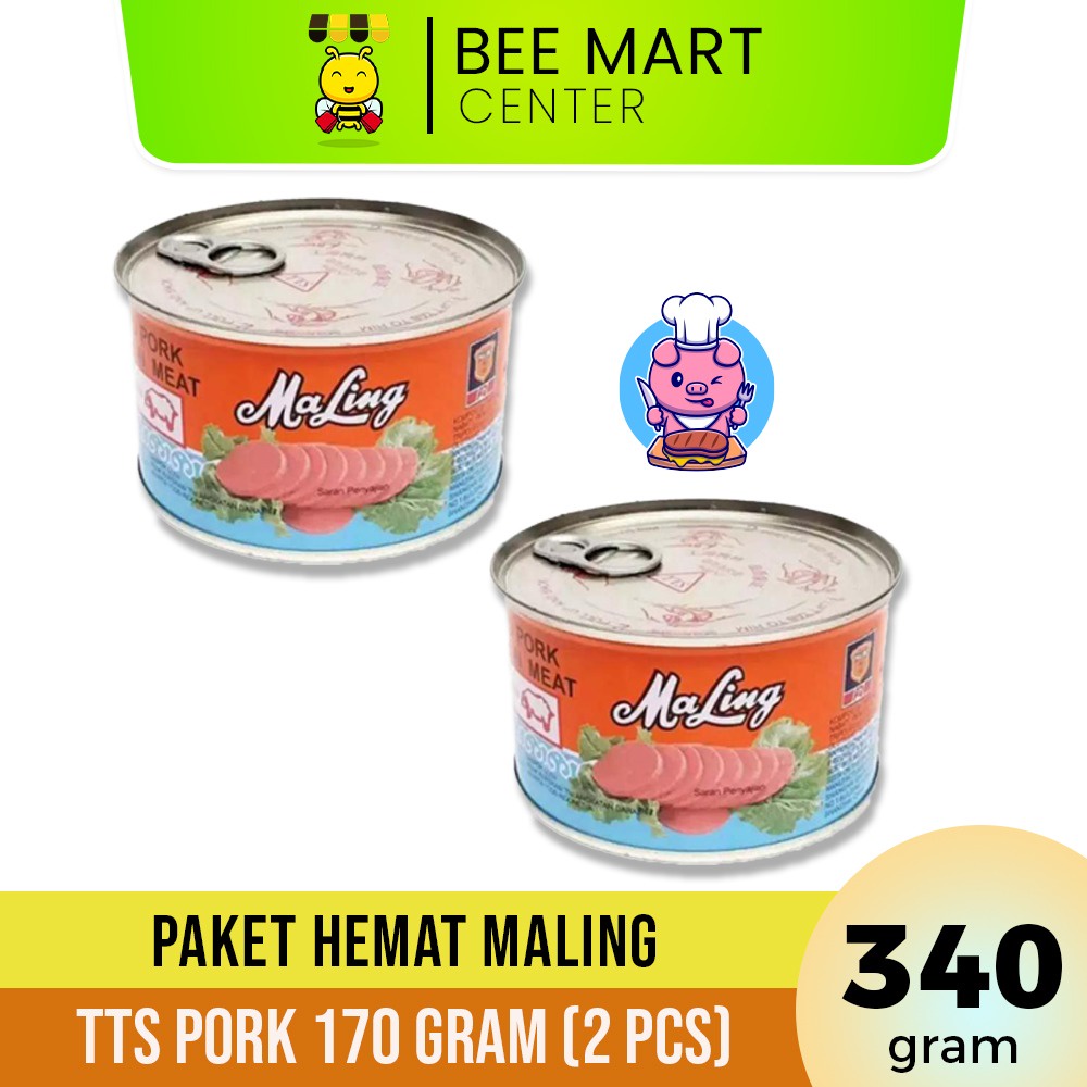 

(READY) MALING TTS 340 GRAM HAM PORK (2 PCS)