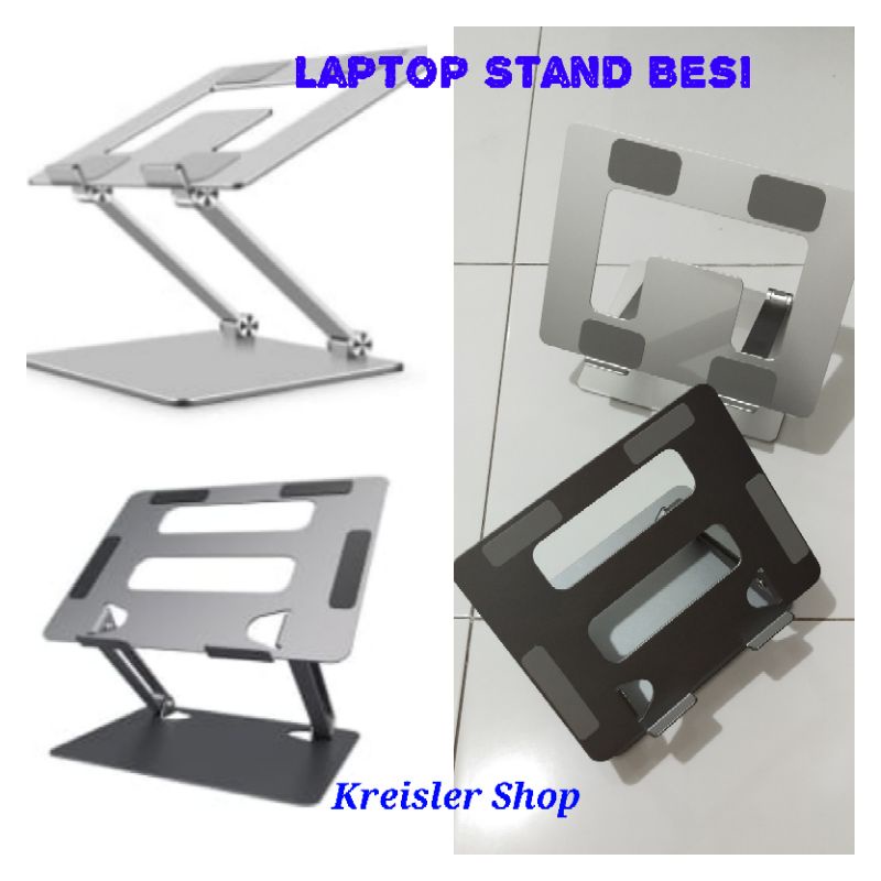 Stand Laptop Besi kuat Kokoh Laptop Stand Alas Laptop Stainless Steel