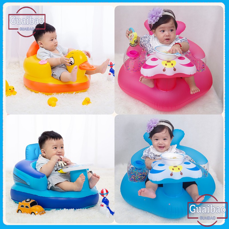 Kursi Sofa Tiup Tempat Duduk Bayi Balon Motif Binatang Infant Seat Kursi Sofa Tiup Ada Musik sofa angin termurah bebek,Tiup Baby Model Kursi bebek, sofa angin anak karakter, anak balita 1 2 3 5 tahun  untuk Belajar Duduk dan Makan
