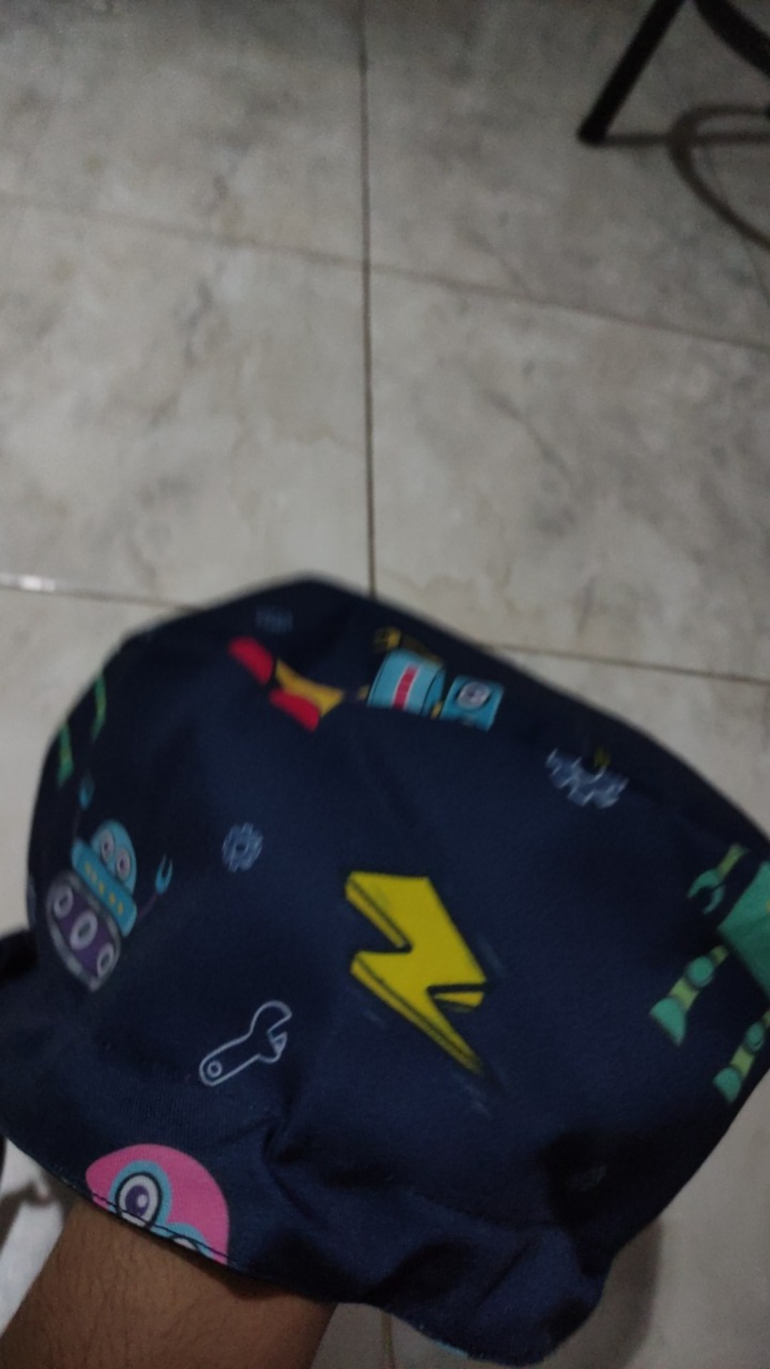 Wearscrubs Reversible Head Cap Artoon Series - Head Cap Penutup Kepala Dua Sisi Motif Kartun