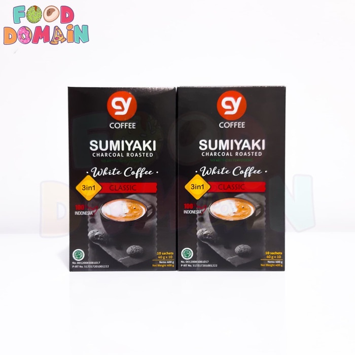 

CY Sumiyaki White Coffee - Kopi Instan - 1 Box - 10 Pcs