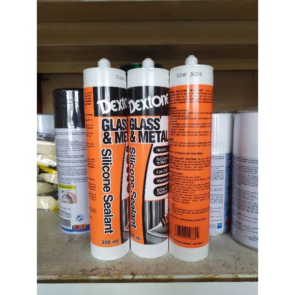 Jual silicone sealant / lem kaca dextone glass and metal 300ml Shopee Indonesia