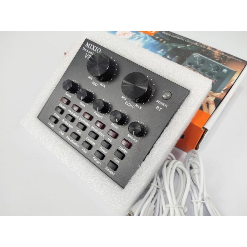 Sound card V8 Mixer SoundCard V8 MIXER Audio USB External Soundcard