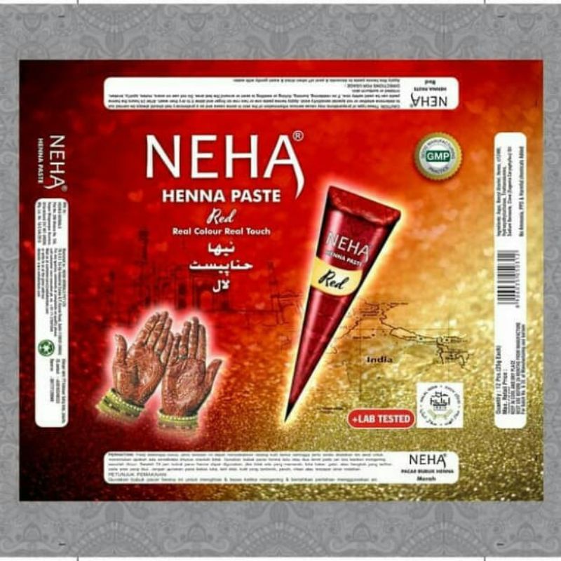 Medan termurah Halal Henna tangan one henna cantik BPOM