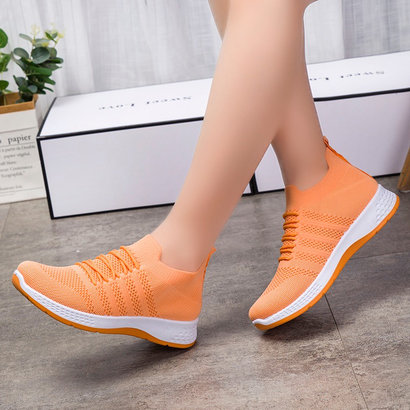 Brozzy Sepatu Wanita Original  D12 / D13 COD Gratis Ongkir Brozzy Import Sneakers Wanita Running Olahraga Senam cewek  Joging-2