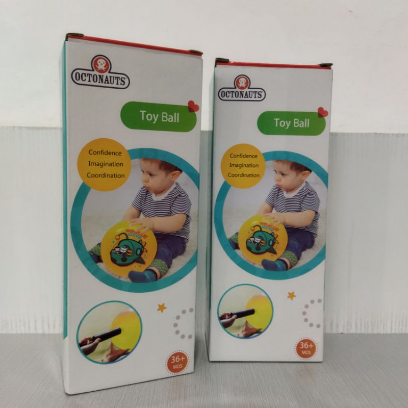 ori original paso octonauts toy ball patting bola karet rubber mainan anak angin bayi hadiah 20 cm