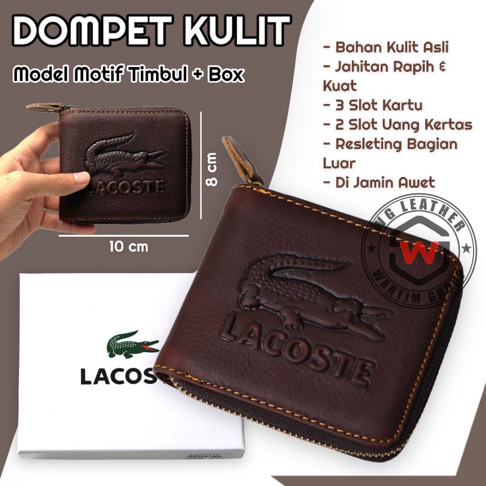 Dompet Kulit Asli Pria Import Model Resleting Full Lipat Original Genuine Leather Dompet Pria Dompet kulit Kado Ultah