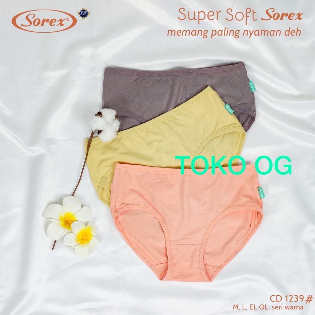 Celana Dalam Wanita Sorex Super soft 1257 / 1238 / 1239