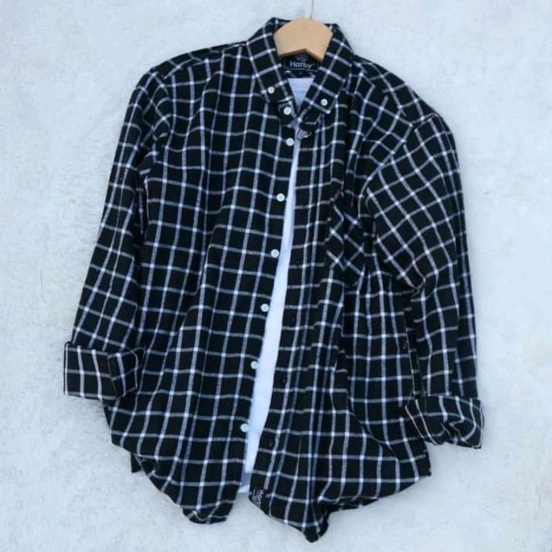 Kemeja Flanel Pria Lengan Panjang Kemeja flanel Unisex Casual Distro Premium Quality 99%REAL PIC