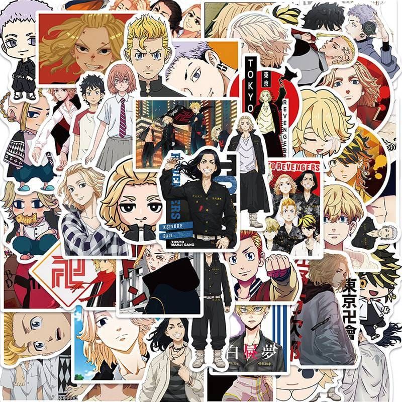 

Stiker anime Tokyo Revengers perpaket vinyl/cromo