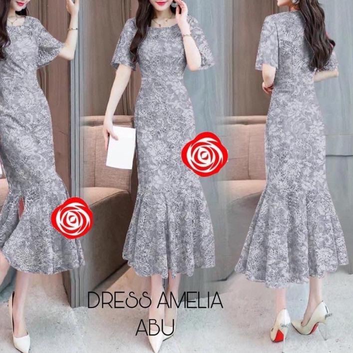 Special Dress amelia duyung brukat /dress pesta/ dress duyung/long dress .. .. ..