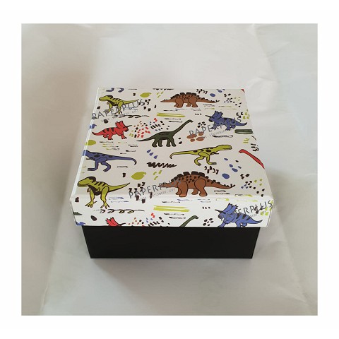 

KOTAK KADO / KOTAK HADIAH / GIFT BOX REMAJA LARGE KK DINOSAURUS PUTIH