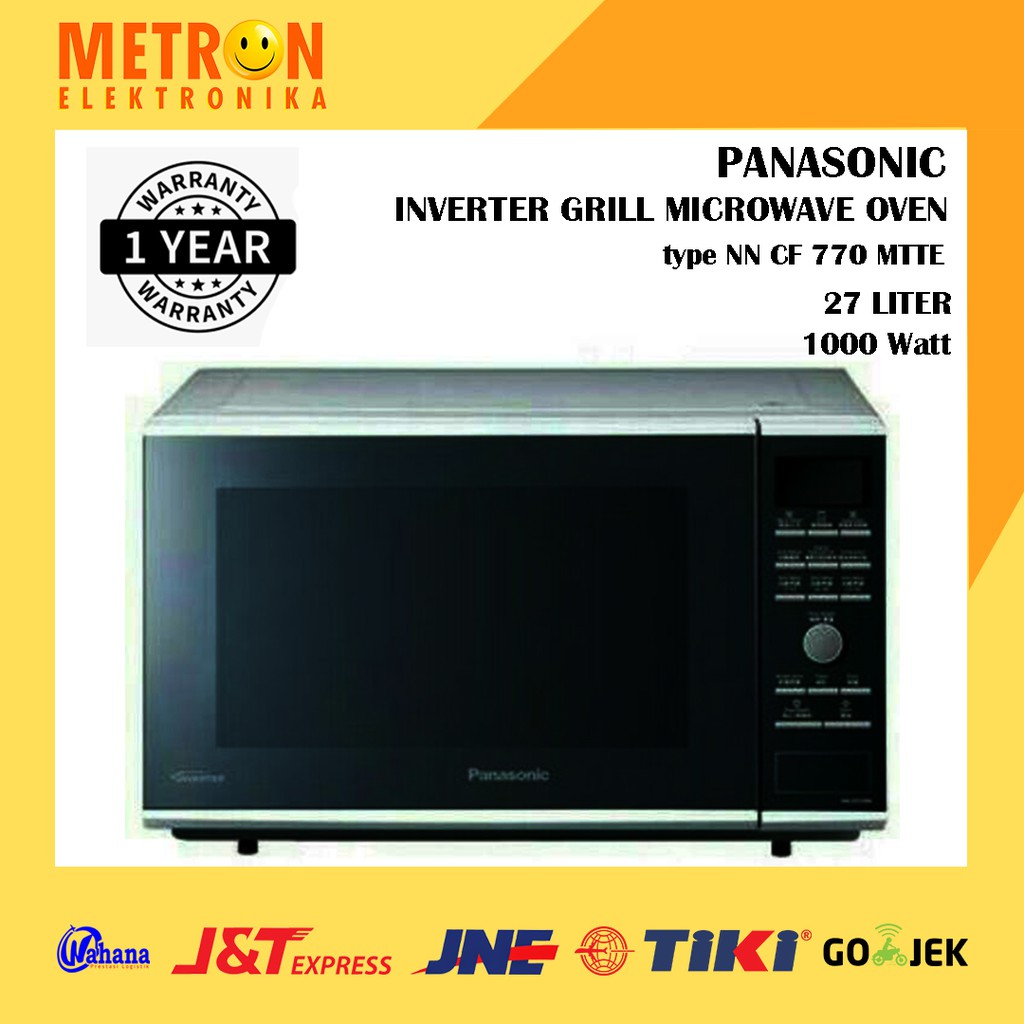 PANASONIC NN CF 770 MTTE / INVERTER GRILL MICROWAVE OVEN / NNCF770MTTE