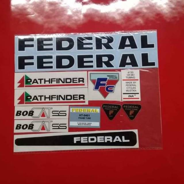 

stiker federal bob cat ss