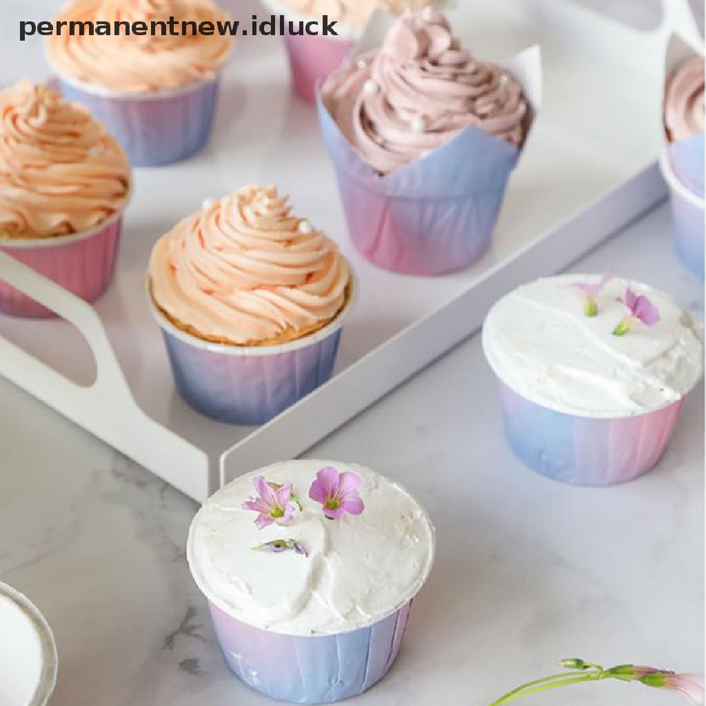 50 Pcs Kertas Cetakan Cupcake Muffin DIY