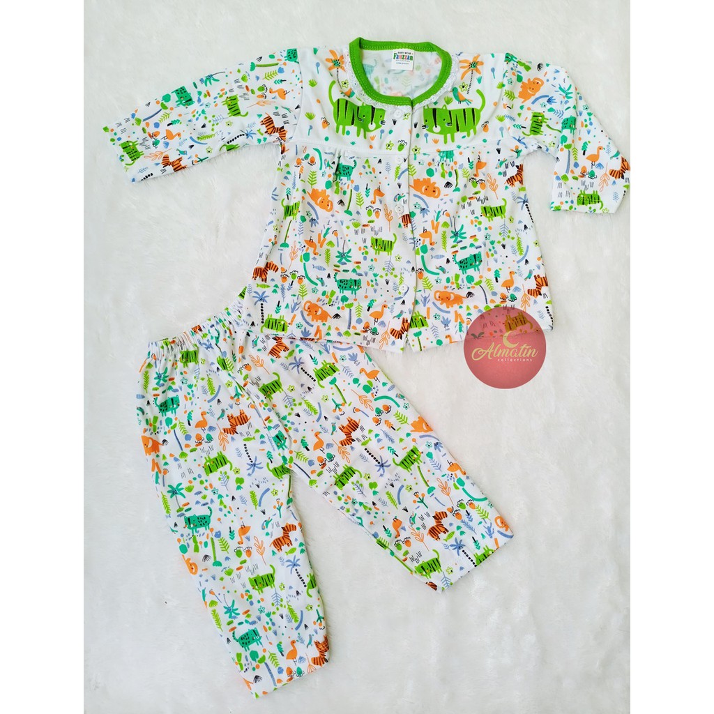 3 STEL STELAN BAJU BAYI PANJANG MOTIF 3 - 18 BULAN SNI / PIYAMA PANJANG ANAK